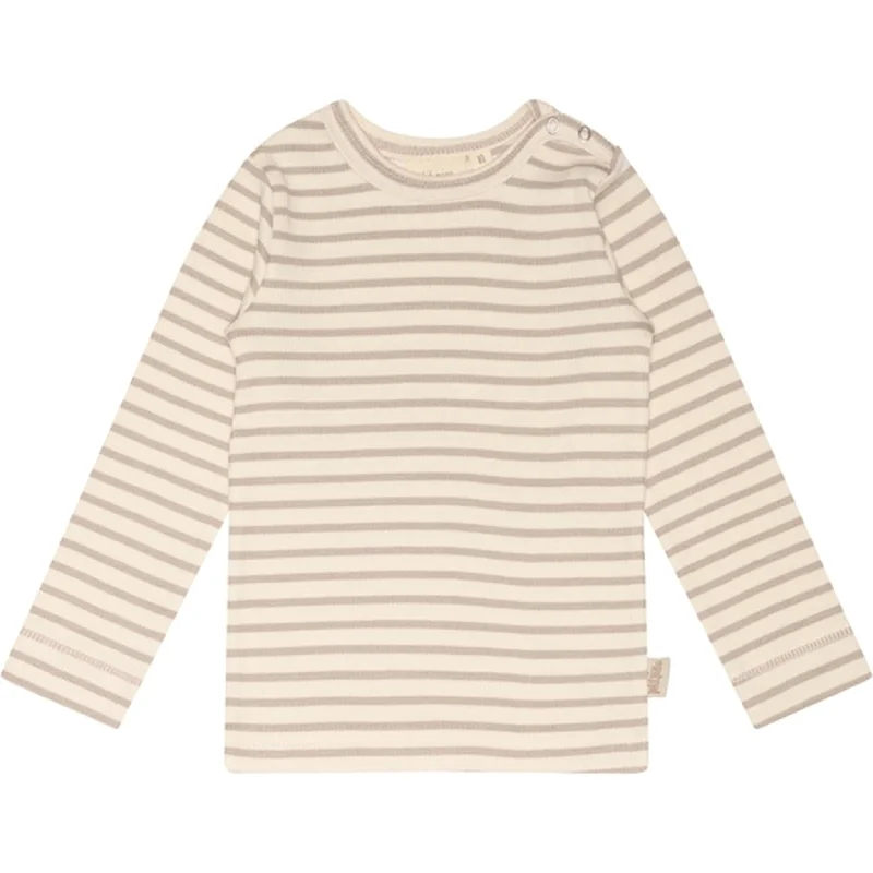 Recycled Fabric ShirtsPetit Piao® Soft Sand/Off White Blouse Modal Striped