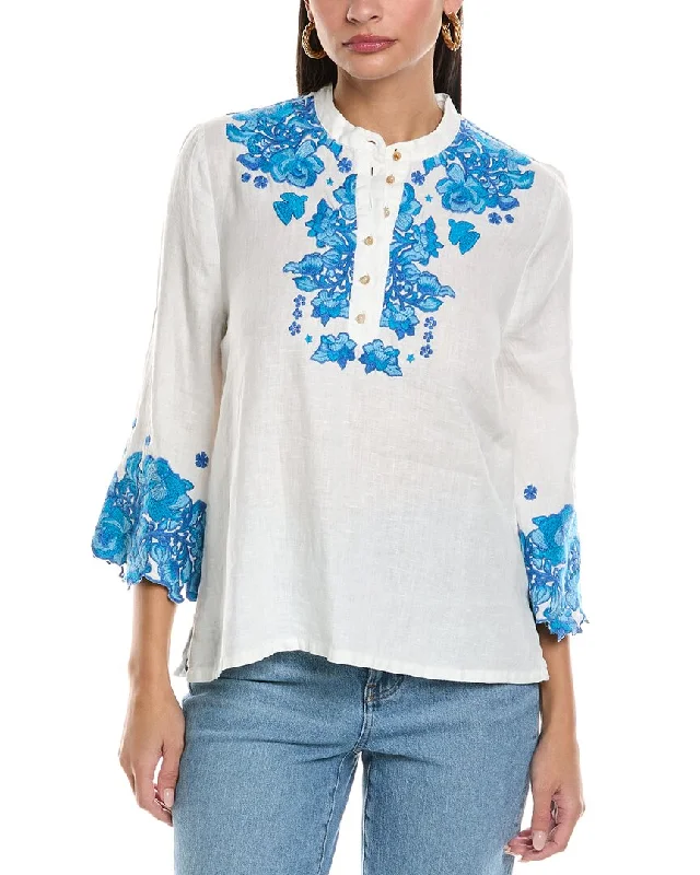 Luxury ShirtsJohnny Was Elly Linen Blouse