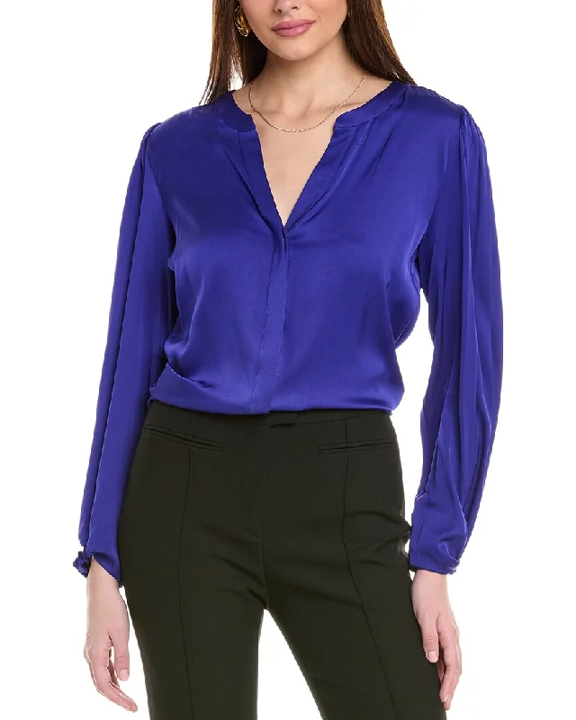 High-Fashion ShirtsHugo Boss Biralana Silk-Blend Blouse