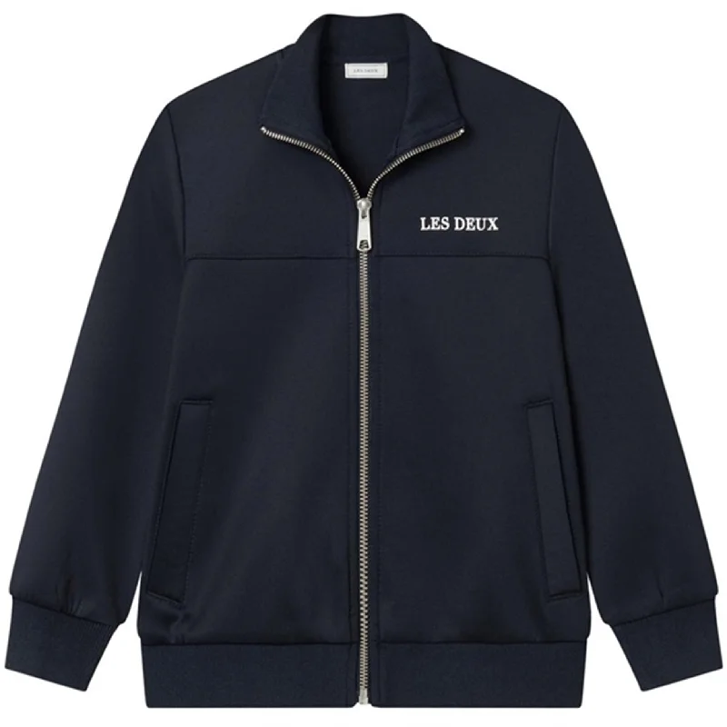 Rain JacketsLes Deux Kids Dark Navy Ballier Track Jacket