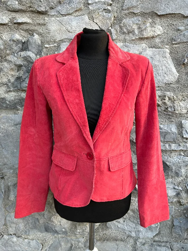 Sequined Jackets80s red suede jacket uk 10-12