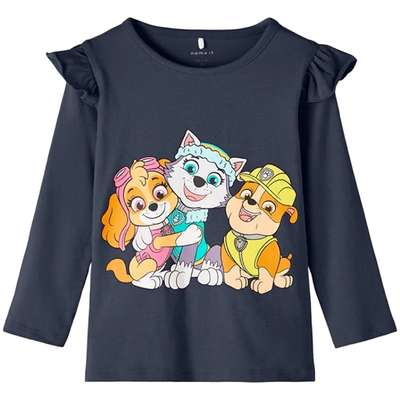 Recycled Fabric ShirtsName it Dark Sapphire Jebina Paw Patrol Blouse