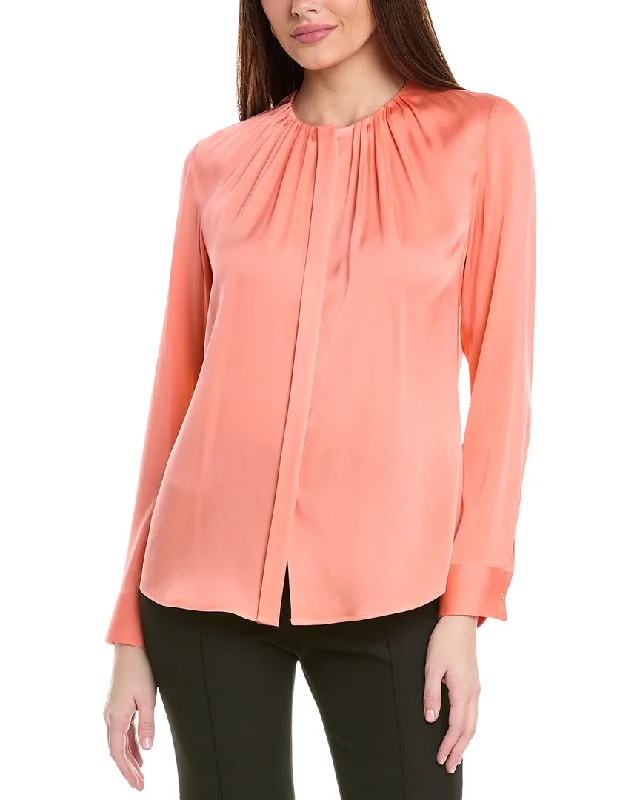 Punk ShirtsHugo Boss Banorah Silk-Blend Blouse