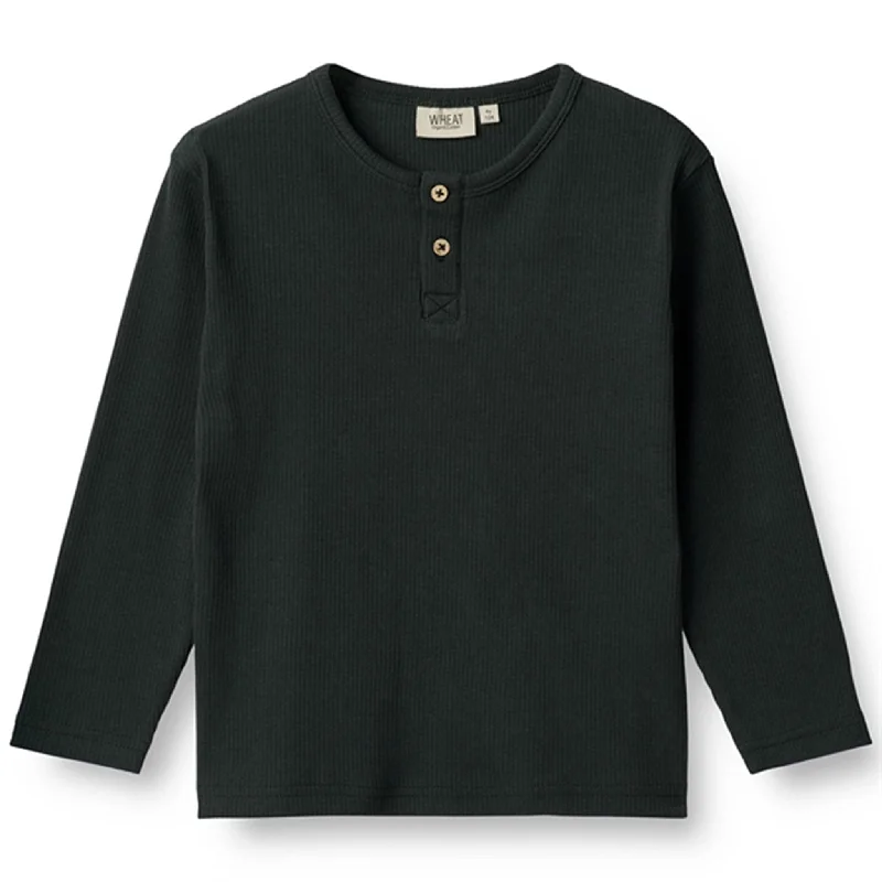 Cropped ShirtsWheat Navy Morris Blouse