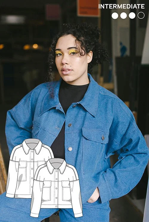 Leather JacketsThe Jean Jacket - Paper Sewing Pattern - Juliana Martejevs