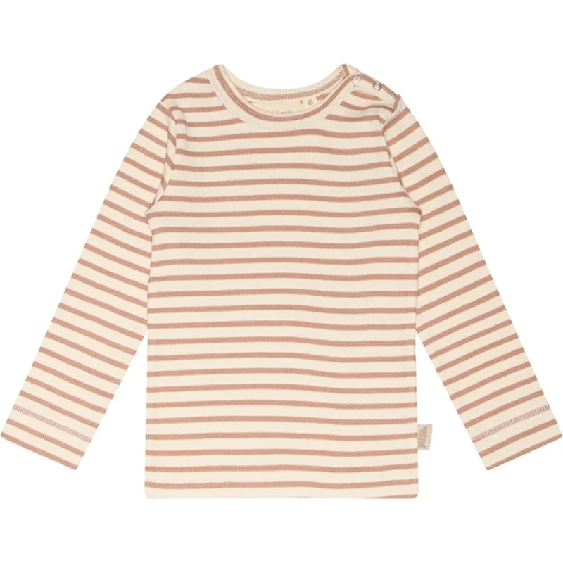 Velvet ShirtsPetit Piao® Cafè Rose/Off White Blouse Modal Striped