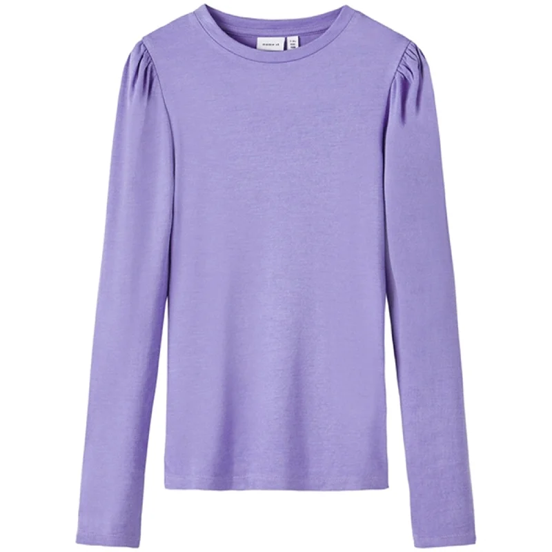 Cashmere ShirtsName it Aster Purple Lilde Slim Blouse