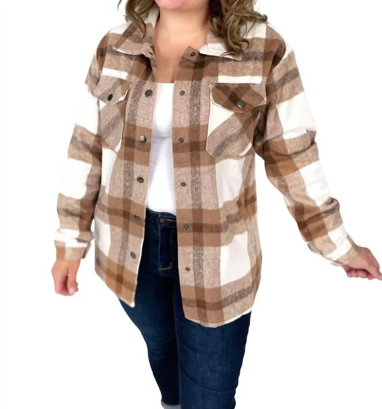 Button-Up JacketsNorah Shacket In Neutral Mix