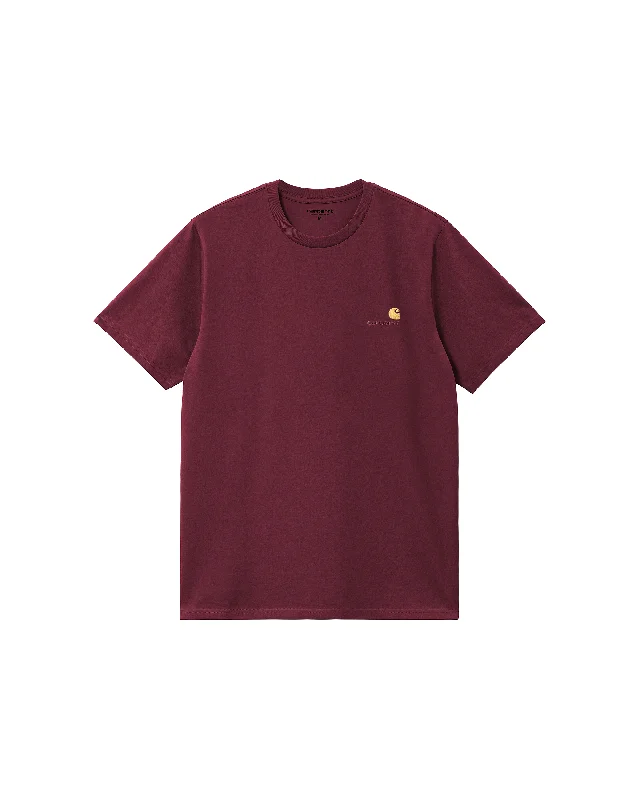 S/S American Script T-Shirt - MalbecCamping T-Shirts