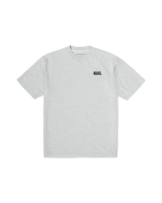 HAL Logo T-shirt - Grey MarleHooded T-Shirts