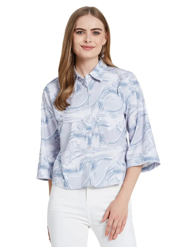 Mettle Women Floral Opaque Printed Casual ShirtRetro T-Shirts