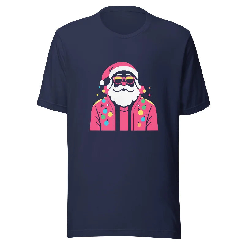 Groovy Santa Christmas Graphic Women Staple Eco T-ShirtRuffled T-Shirts