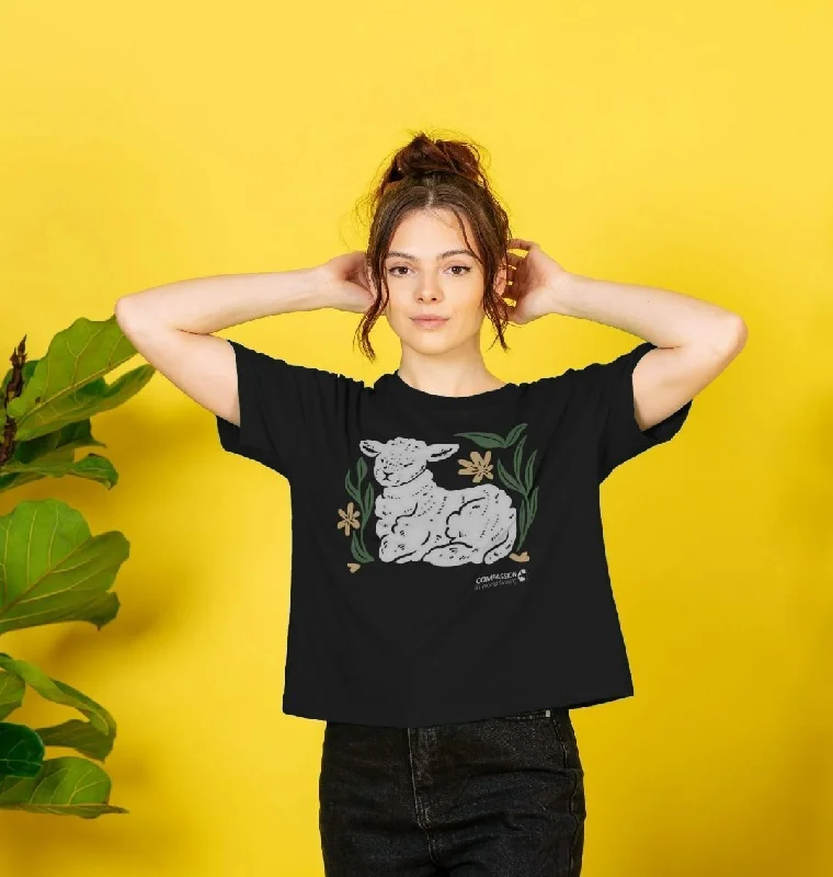 Women's Lamb Boxy T-ShirtYoga T-Shirts