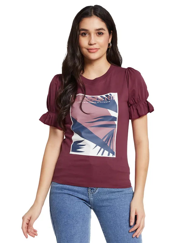 Mettle Women Graphic Printed T-ShirtCycling T-Shirts