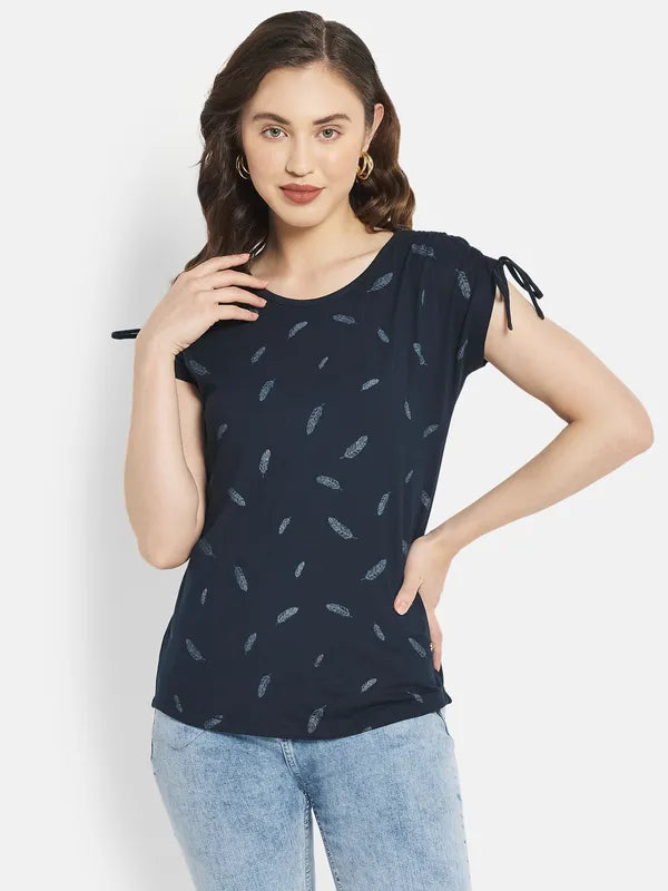 Women Indigo T-ShirtMesh T-Shirts