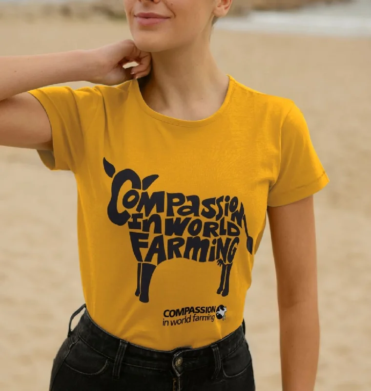 Women's Compassion Cow T-ShirtDistressed T-Shirts