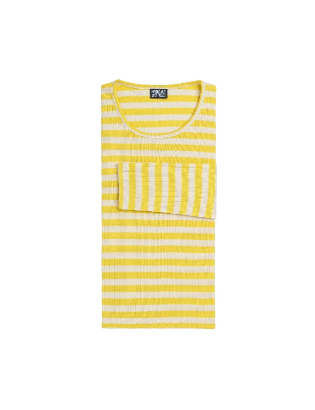 101 Broadway, Yellow/EcruSilk T-Shirts