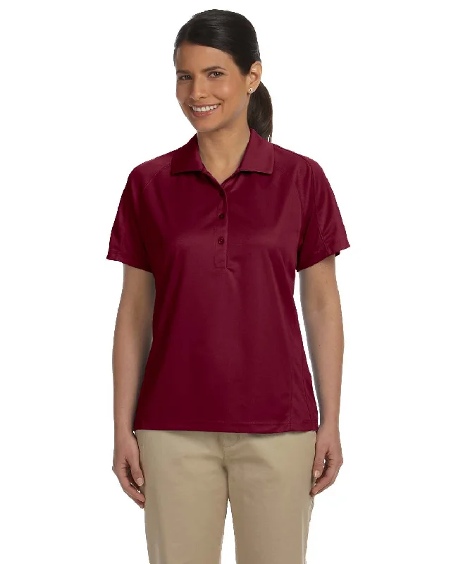 Harriton M374W Ladies' Polytech Mesh Insert PoloSolid polo shirt