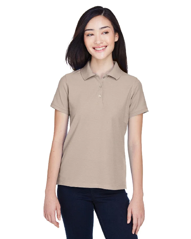 Harriton M280W Ladies' Blend-Tek PoloEmbroidered polo shirt