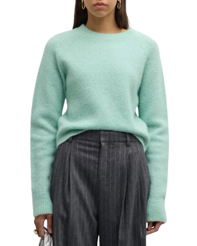 Frankie Sweater In SpearmintGraphic Knit Tops