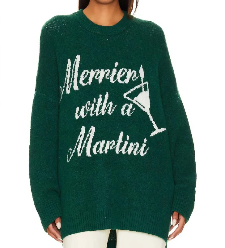 Classic Crewneck Sweater In MartiniAngora Knit Tops