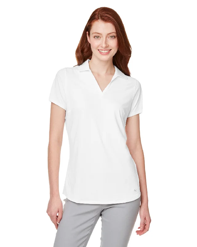 Puma Golf 597695 Ladies' Cloudspun Free V-Neck PoloParty polo shirt