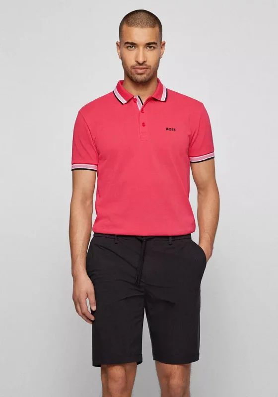 Hugo Boss Paddy Polo Shirt, Neon PinkLuxury polo shirt