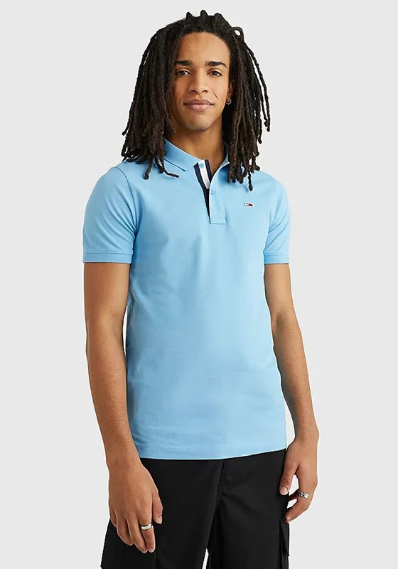 Tommy Jeans Signature Placket Polo Shirt, SkysailWedding polo shirt