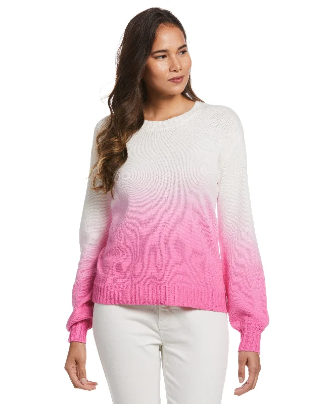 Plus Size Ombre Pullover SweaterWomen's designer tops