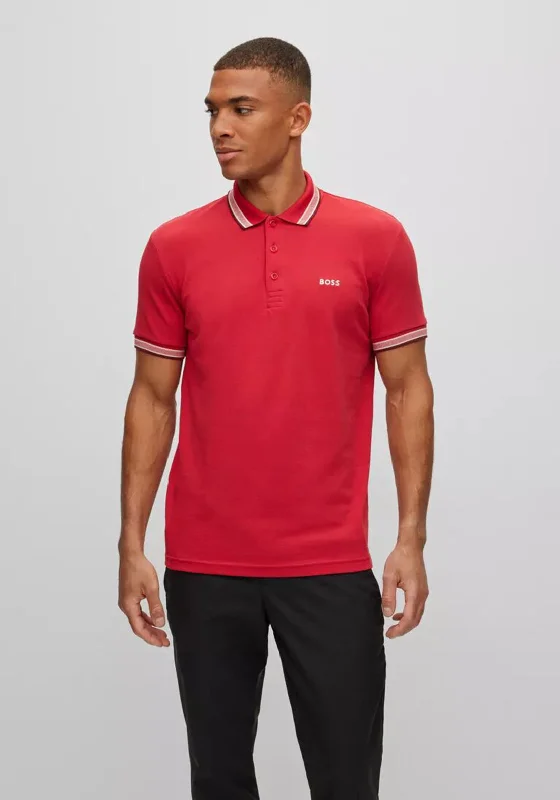 Hugo Boss Paddy Polo Shirt, RedDesigner polo shirt