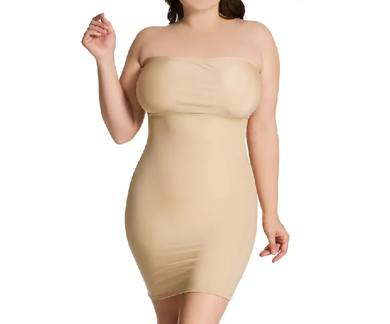 InstantFigure Shapewear Strapless Slimming Plus Size Dress WBD036CPlus size women's ruffle tops