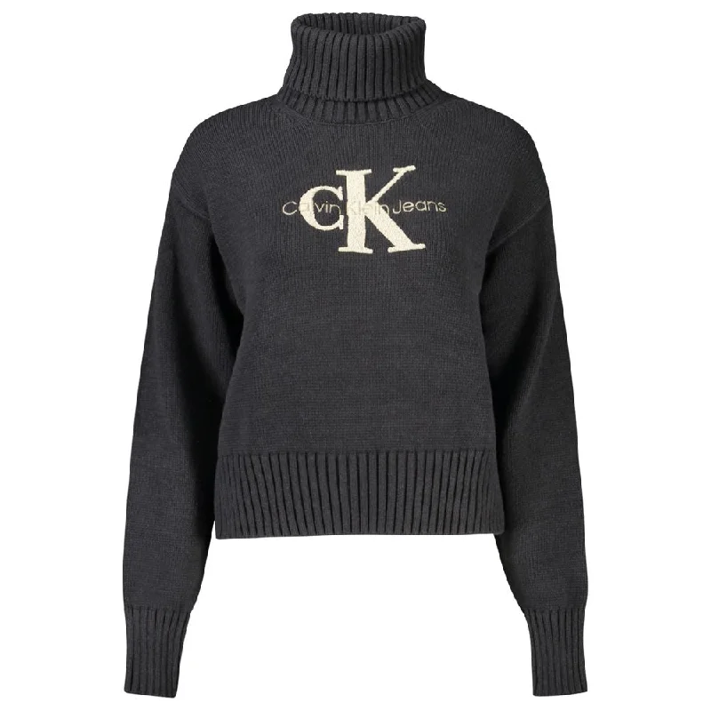 Calvin Klein Cotton Women's SweaterHooded Knit Tops