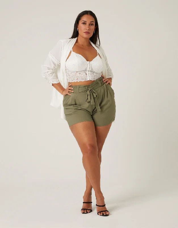 Plus Size Breezy Summer ShortsKnit Top