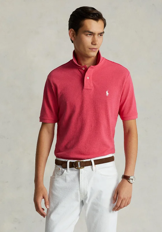 Ralph Lauren Classic Polo Shirt, Hot PinkColor-block polo shirt