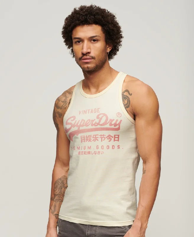 Classic Vintage Logo Heritage Vest Top | Cream