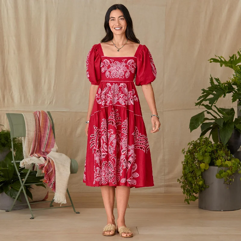 Palm Tree Richelieu Dress