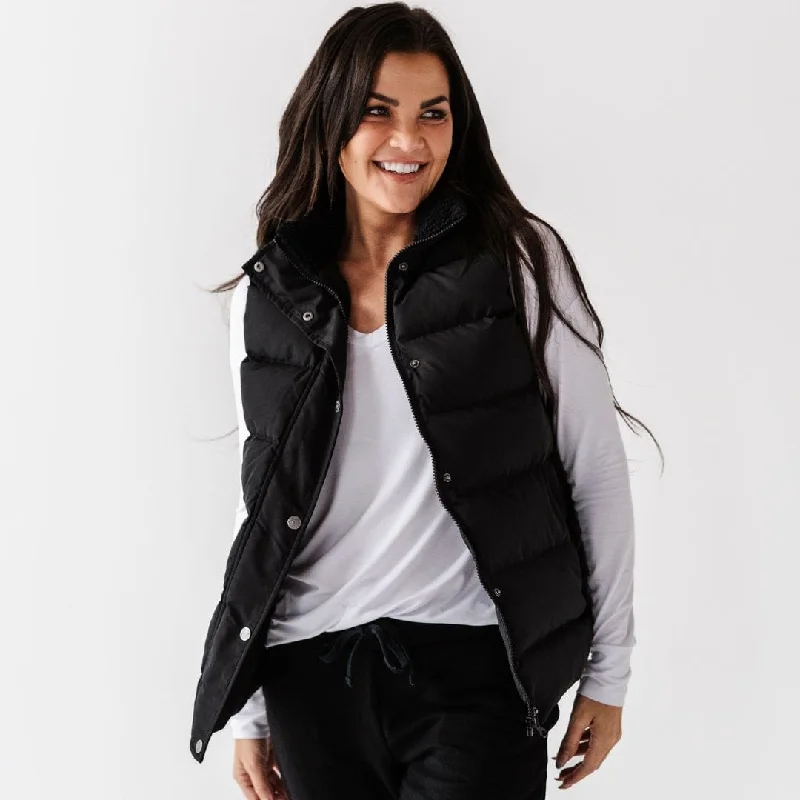 Women's Bamboo Lined Puffer Vest