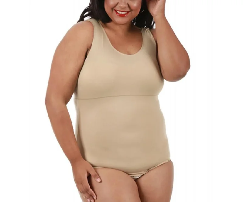 Instant Figure Curvy Plus Size Tank Brief Bodysuit WBS006CPlus size women's elegant tops