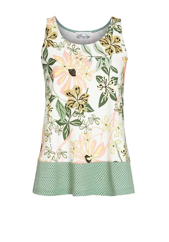 Ringella Bloomy Floral Sleeveless Vest Top, White Multi