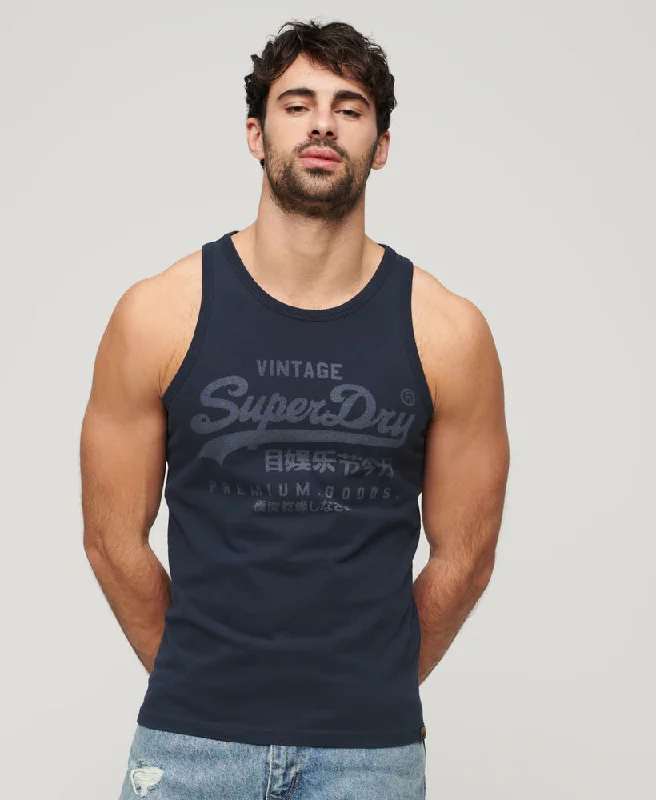 Classic Vintage Logo Heritage Vest Top | Eclipse Navy