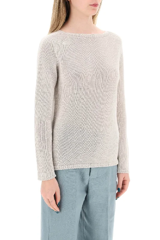 S Max Mara Lightweight Linen Knit Pullover By GiolBamboo Knit Tops