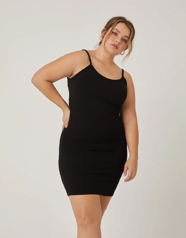 Plus Size Cami Bodycon DressKnitted 