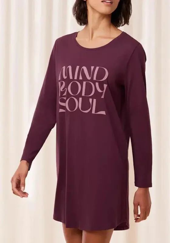 Triumph Long Sleeve Nightdress, Wine