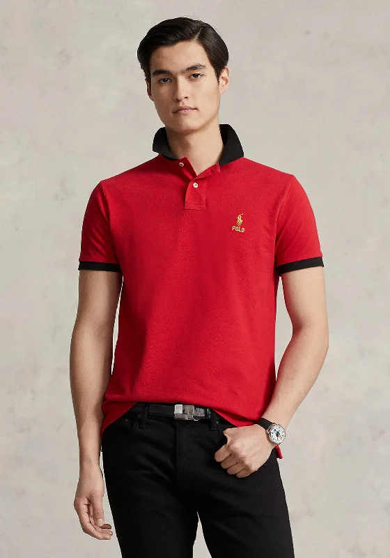 Ralph Lauren Slim Lunar New Year Polo Shirt, RedCotton polo shirt