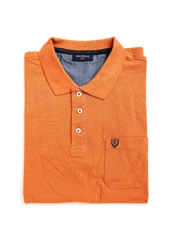 Pre End Niels Polo Shirt, ApricotPrinted polo shirt