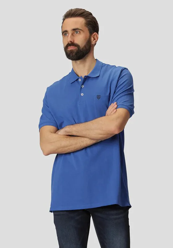 Pre End Niels Polo Shirt, Marina SkyUV-protection polo shirt