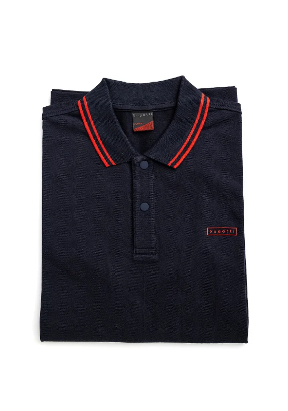 Bugatti Stripe Contrast Polo Shirt, NavyCamouflage polo shirt