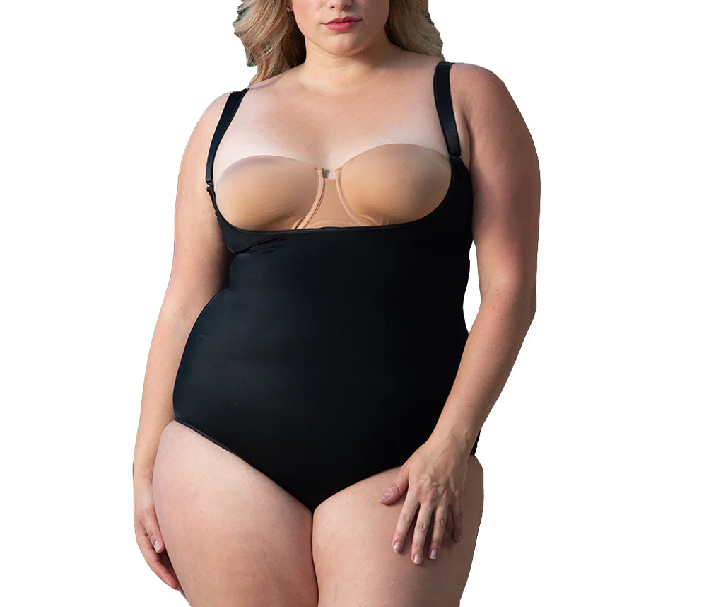 InstantFigure Plus Size Undersbust Brief with adj Bra Straps WBBS009CWomen's home tops