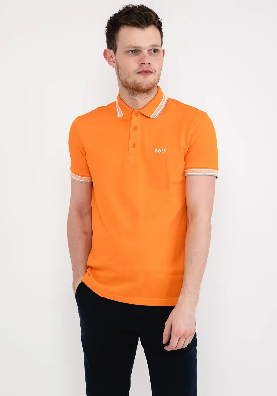 Hugo Boss Paddy Polo Shirt, Neon OrangePlus-size polo shirt