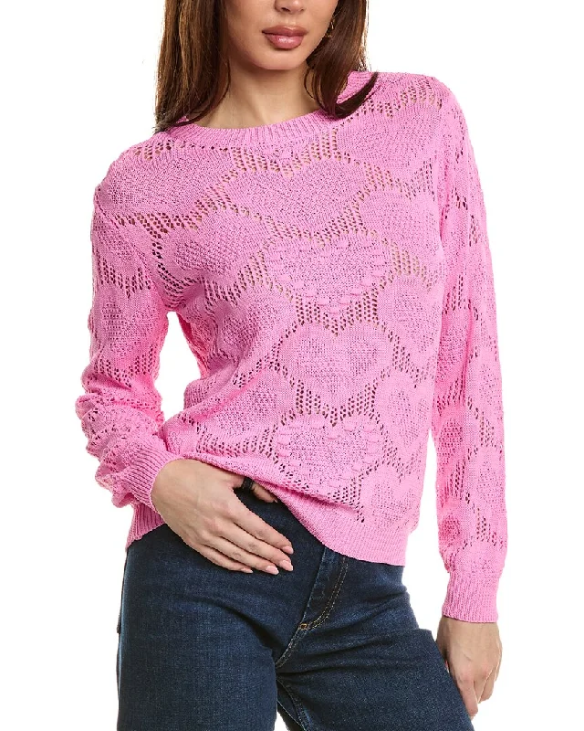 ANNA KAY Heart SweaterRecycled Fabric Knit Tops